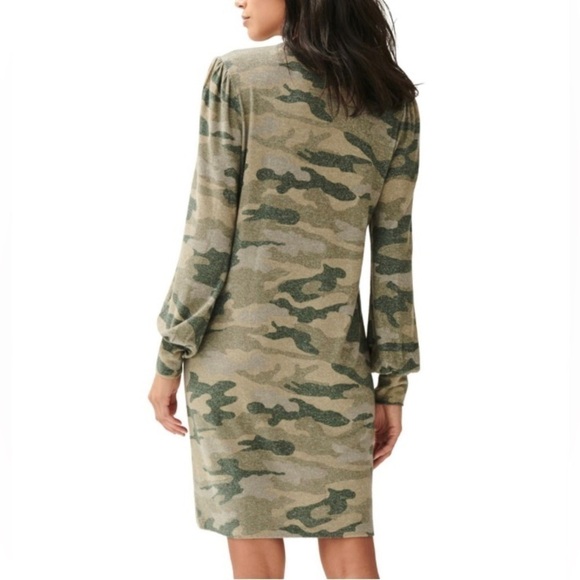 Lucky XS camo dress soft oversized army camouflage long sleeve shift dress - Picture 2 of 10